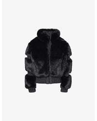 Goldbergh - Furry High-Neck Faux-Fur Ski Jacket - Lyst