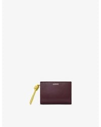 Loewe - Knot Compact Leather Wallet - Lyst