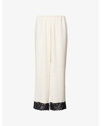 Stylein - Monteroni Wide-Leg Woven Trousers - Lyst
