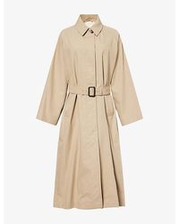 Weekend by Maxmara - Belted Mid-Length Cotton-Blend Trench Coat - Lyst