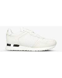 Mallet - Lowman Padded-mesh Patent-leather Trainers - Lyst