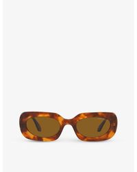 Giorgio Armani - Ar8182 Tinted-lens Rectangle-frame Acetate Sunglasses - Lyst