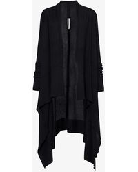 Rick Owens - Relaxed-fit Waterfall-hem Cashmere Cardigan - Lyst