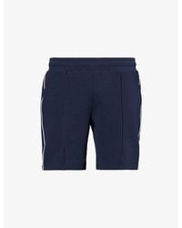 Arne - Everyday Luxe Piping Cotton-Blend Track Shorts - Lyst