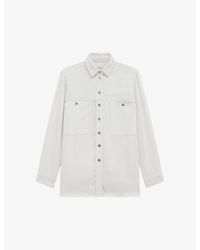 IRO - Hikari Denim-Effect Woven Overshirt - Lyst