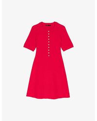 Maje - Ribbed-Knit Slim-Fit Stretch Cotton-Blend Mini Dress - Lyst