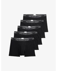 Polo Ralph Lauren - Classic Pack Of Five Stretch-Cotton Trunks - Lyst
