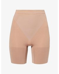 Spanx - Sculpt Gofigure Mid-Thigh Stretch-Woven Shorts - Lyst