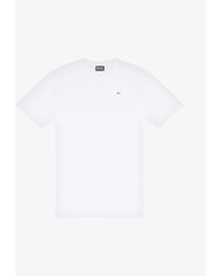 DIESEL - T-just-microdiv Logo-embroidered Cotton T-shirt - Lyst