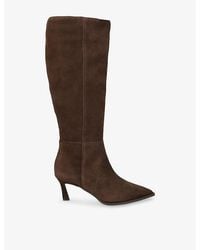 Steve Madden - Lucid Heeled Faux-Leather Knee-High Boots - Lyst