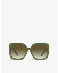 Tiffany & Co. - Tf4206u Square-frame Branded Acetate Sunglasses - Lyst