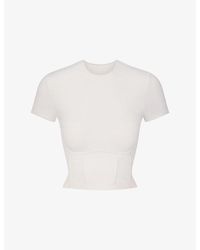 NikeSKIMS - Matte Corset Cropped Studio Top - Lyst