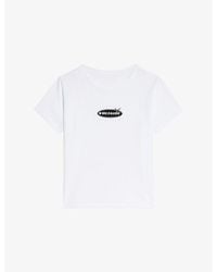 Zadig & Voltaire - Alys Logo-Print Cotton-Jersey T-Shirt - Lyst