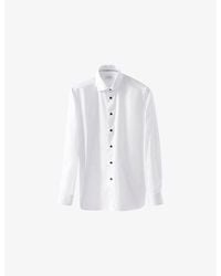Eton - Solid Signature Contemporary-Fit Cotton Twill Shirt - Lyst