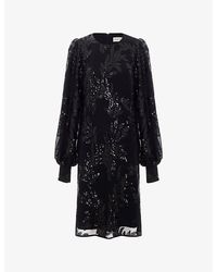 Phase Eight - Odette Sequin-Embellished Woven Mini Dress - Lyst