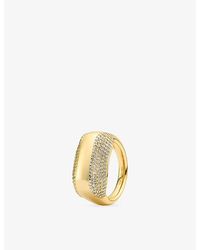 Sif Jakobs - Borsa 18Ct-Plated Sterling- And Cubic Zirconia Ring - Lyst