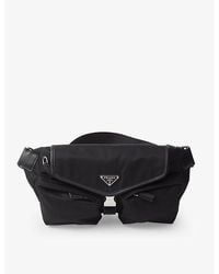 Prada - Re-nylon Recycled-nylon And Leather Shoulder Bag - Lyst
