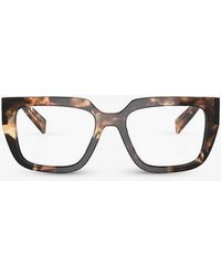 Prada - Pr A03v Square-frame Tortoiseshell Acetate Eye Glasses - Lyst