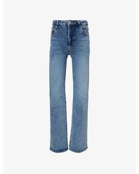 FRAME - The Reboot Flared-Leg High-Rise Stretch-Denim Jeans - Lyst