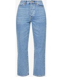 By Malene Birger Denim Milium Jeans in Blue Womens Clothing Jeans Capri and cropped jeans 