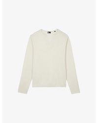 The Kooples - Brand-Embroidered Tunisian-Collar Cotton-Knit Sweatshirt - Lyst