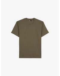 The Kooples - Crewneck Regular-Fit Short-Sleeve Cotton T-Shirt - Lyst