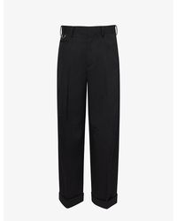 Undercover - D-ring Wide-leg Relaxed-fit Wool Trousers - Lyst