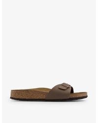 Birkenstock - Madrid One-Strap Faux-Leather Sandals - Lyst