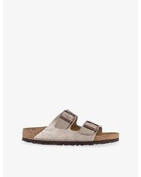 Birkenstock - Arizona Two-Strap Faux-Leather Sandals - Lyst