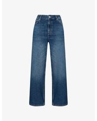 Whistles - Straight Ankle-Length Denim Jeans - Lyst