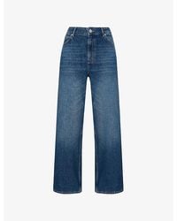 Whistles - Straight Ankle-Length Denim Jeans - Lyst