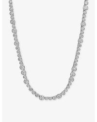 Sif Jakobs - Sardinien Altro Rhodium-Plated Sterling And Cubic Zirconia Necklace - Lyst