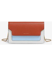 Marni - Logo-embossed Leather Wallet-on-chain - Lyst
