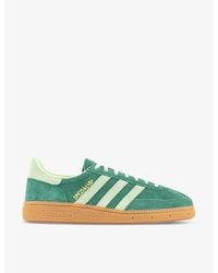 adidas - Handball Spezial 3-Stripes Suede Low-Top Trainers - Lyst
