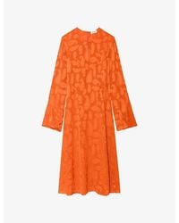 Zadig & Voltaire - Randon Paisley-Jacquard Silk Midi Dress - Lyst