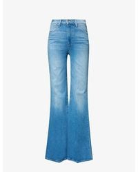 PAIGE - Charlie Flare-leg High-rise Stretch-denim Jeans - Lyst