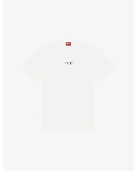DIESEL - T-Norm-Iod Branded Cotton-Jersey T-Shirt - Lyst