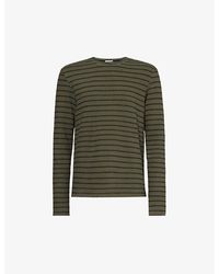 IKKS - Striped Crewneck Cotton-knit T-shirt X - Lyst
