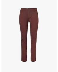 PAIGE - Stafford Slim-fit Straight-leg Stretch-woven Blend Trousers - Lyst
