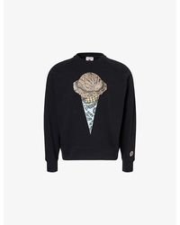 ICECREAM - Cone Crewneck Cotton-Jersey Sweatshirt - Lyst