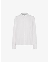 Whistles - Boxy-Fit Long-Sleeve Cotton Shirt - Lyst