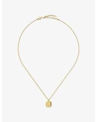 Missoma - March Birthstone 18Ct Vermeil Plated Sterling Pendant Necklace - Lyst