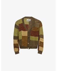Kartik Research - Patchwork Wool Knit Cardigan - Lyst
