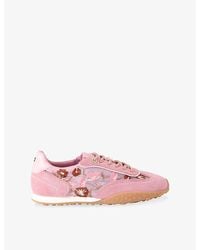 KG by Kurt Geiger - Faux-Suede And Mesh Trainers - Lyst