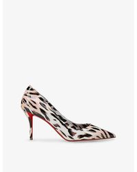 Christian Louboutin - Miss Z 80 Patent-Leather Courts - Lyst