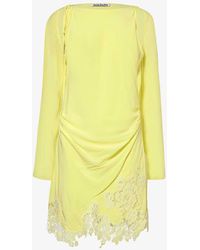 Acne Studios - Derika Floral-lace Cut-out Woven Mini Dress - Lyst