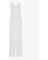 Whistles - Thelma Wide-leg Woven Wedding Jumpsuit - Lyst