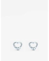 Tiffany & Co. Elsa Peretti® Open Heart Earrings In Sterling - White