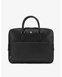 Montblanc Textured-leather Iphone 16 Pro Case in Black for Men | Lyst