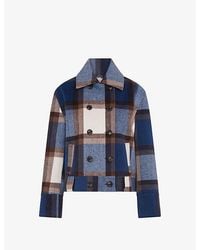 OMNES - Clyde Checked Woven Jacket - Lyst